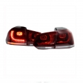 Πισινά Φανάρια Set Για Vw Golf VI (6) 08-11 Led GTI / R-Look Dark Cherry Κόκκινο/Crystal Carner - Headlights - Xenon - Bulbs